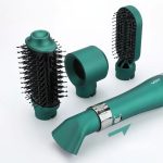 Фен-щітка VGR V-493 мультистайлер 4в1 професійний повітряний стайлер для укладання волосся Green - Зображення 3