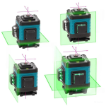 Лазерний рівень нівелір 4д блакитний - Зображення 2