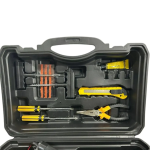 Компресор автомобільний двопоршневий (85л/мин; 10Атм; 18А) у пластиковому кейсі + кручений шланг - Зображення 6