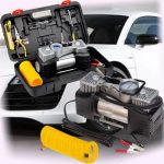 Компресор автомобільний двопоршневий (85л/мин; 10Атм; 18А) у пластиковому кейсі + кручений шланг - Зображення 4